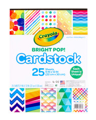 Crayola Cardstock Paper, Colored Cardstock, 25 Count