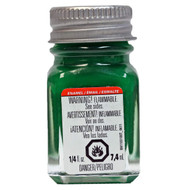 Testors Enamel Paint - Flat Beret Green, 1/4 oz bottle