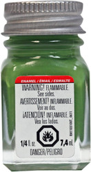 Testors Enamel Paint - Flat Green, 1/4 oz bottle