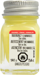 Testors Enamel Paint - Gloss Light Yellow, 1/4 oz bottle