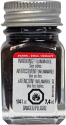 Testors Enamel Paint - Flat Rubber, 1/4 oz bottle