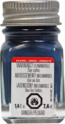Testors Enamel Paint - Flat Sea Blue, 1/4 oz bottle
