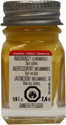 Testors Enamel Paint - Gloss Yellow, 1/4 oz bottle