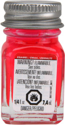 Testors Enamel Paint - Pink Fluorescent, 1/4 oz bottle