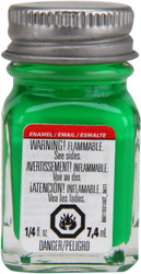 Testors Enamel Paint - Green Fluorescent, 1/4 oz bottle