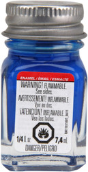 Testors Enamel Paint - Blue Fluorescent, 1/4 oz bottle