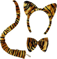 Jacobson Hat Company Adult Tiger Plush 3 Piece Costume Set - Adult Size