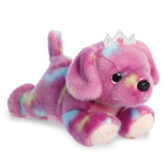 Aurora Vibrant Bright Fancies Princess Tutti Puppy Stuffed Animal - Eye-Catching Fun - Delightful Cuddles - Purple 7 Inches