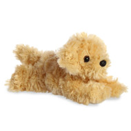 Aurora Adorable Mini Flopsie Ginny Goldendoodle Stuffed Animal - Playful Ease - Timeless Companions - Gold 8 Inches
