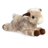 Aurora Adorable Mini Flopsie Paisley Goat Stuffed Animal - Playful Ease - Timeless Companions - Brown 8 Inches