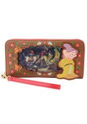 Loungefly Disney Snow White Lenticular Princess Series Faux Leather Zip Wallet