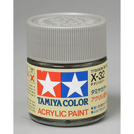 Tamiya Acrylic X32 Titanium Silver TAM81032 Plastics Paint Acrylic