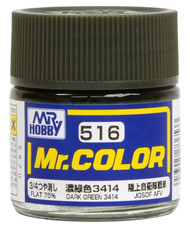 Gunze GSI Mr. Hobby Color Lacquer C516 Dark Green 3414 Model Paint 10ml