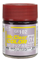 Mr. Hobby GX102 Clear Deep Red 18ml, GSI Mr. Color GX