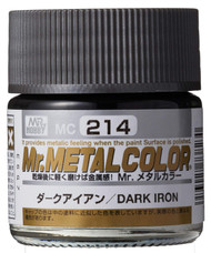 GNZ-MC214 Mr Hobby MC214 Mr. Metal Color Dark Iron - Lacquer 10ml, GSI GNZ-MC21