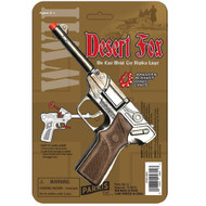 Desert Fox Gonher Die Cast Metal Toy Cap Gun 8 Shot Replica German Luger Pistol Fancy Dress Theatrical Prop Weapon