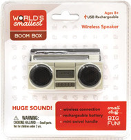 Worlds Smallest Boom Box by Westminster - Wireless speaker USB rechargeable
