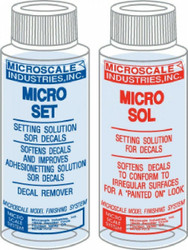 Decal Setting Solution-Micro Scale Micro Sol 102 + Micro Set 101 Package Deal