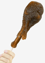 GIANT GUMMY TURKEY LEG Lollipop (On a Stick) 1/2lb- Cola