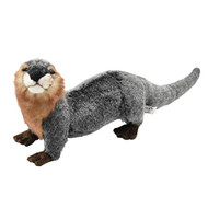 Handcrafted 9 Inch Lifelike River Otter Stuffed Animal by Hansa