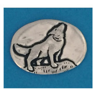 Basic Spirit Wolf - Courage Coin Handcrafted Pewter, Nature Animal Gift for Men and Women, Coin Collecting