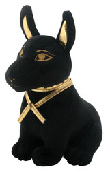 SUMMIT COLLECTION Black and Gold Ancient Egyptian Anubis Dog Puppy Small Plush Doll