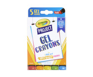 Crayola Gel Crayons, Assorted Colors, Art Supplies, 5 Count