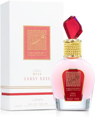 Lattafa Musk Candy Rose Thameen Collection Eau De Parfum Spray for Unisex, 3.4 Fl Oz (100 ml)