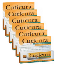 (6-Pack) Cuticura Medicated Pain Relieving Ointment with Phenol, 1 Ounce