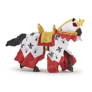 Papo Red King Arthur Horse Hand Painted Figurine - Heirloom Quality Collectible No. 39951
