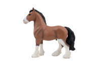 Papo Clydesdale Horse Hand Painted Figurine - Heirloom Quality Collectible No. 51571