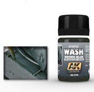 AK Interactive AK-70 Brown Blue Wash for Panzer Grey 17 ml