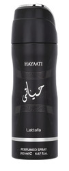 Lattafa Hayaati Perfumed Body Spray 6.7 Ounce (200 ml)