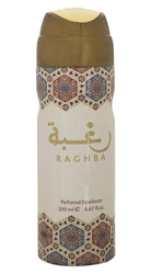 Lattafa Raghba Deodorant Spray 6.7 Oz (200 ml)