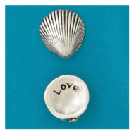 Basic Spirit Pocket Token Coin - Love Small Spirit Shell, Handcrafted Lead-Free Pewter