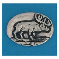 Basic Spirit Pocket Token Coin - Elk Strength, Handcrafted Lead-Free Pewter