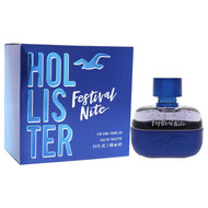Hollister Festival Nite EDT Spray for Men, 3.4 Oz
