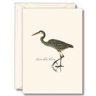 Earth Sky + Water - Great Blue Heron Notecard Set - 8 Blank Cards with Envelopes