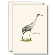 Earth Sky + Water - Sandhill Crane Notecard Set - 8 Blank Cards with Envelopes