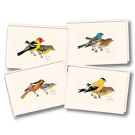 Earth Sky + Water - Peterson Western Bird Assortment Notecard Set - 8 Blank Cards with Envelopes (2 Each of 4 Styles)