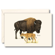 Earth Sky + Water - Bison Notecard Set - 8 Blank Cards with Envelopes