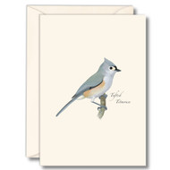 Earth Sky + Water - Tufted Titmouse Notecard Set - 8 Blank Cards with Envelopes