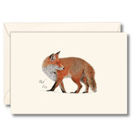 Earth Sky + Water - Red Fox Notecard Set - 8 Blank Cards with Envelopes