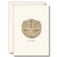 Earth Sky + Water - Sand Dollar Notecard Set - 8 Blank Cards with Envelopes