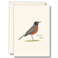 Earth Sky + Water - American Robin Notecard Set - 8 Blank Cards with Envelopes