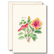 Earth Sky + Water - Hibiscus Notecard Set - 8 Blank Cards with Envelopes