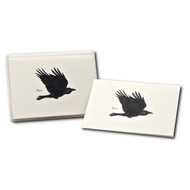Earth Sky + Water - Raven Notecard Set - 8 Blank Cards with Envelopes