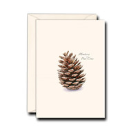 Earth Sky + Water - Pine Cone Notecard Set - 8 Blank Cards with Envelopes