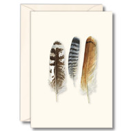 Earth Sky + Water - Raptor Feathers Notecard Set - 8 Blank Cards with Envelopes