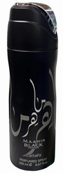 Lattafa Maahir Black Edition Perfumed Body Spray 6.7 Ounce (200 ml)